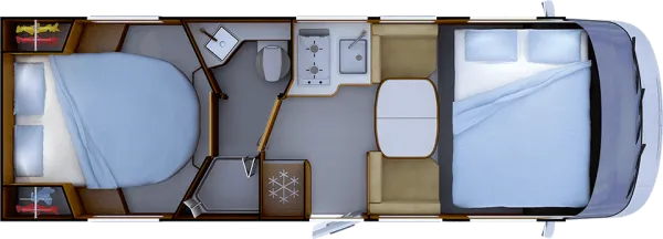 Nachtgrundriss Rapido C 86i R65