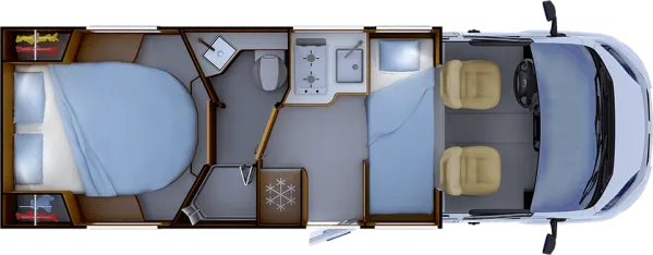 Nachtgrundriss Rapido C 86 R65