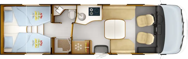 Tagesgrundriss Rapido Distinction i166M