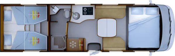 Nachtgrundriss Rapido Distinction i166M