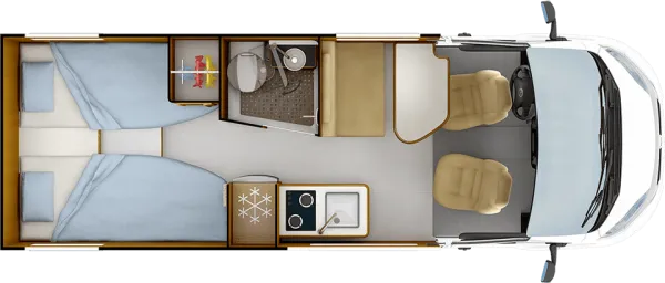 Tagesgrundriss Rapido Vans V68