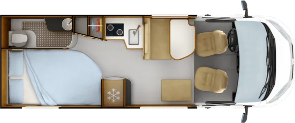 Tagesgrundriss Rapido Vans V62 R65