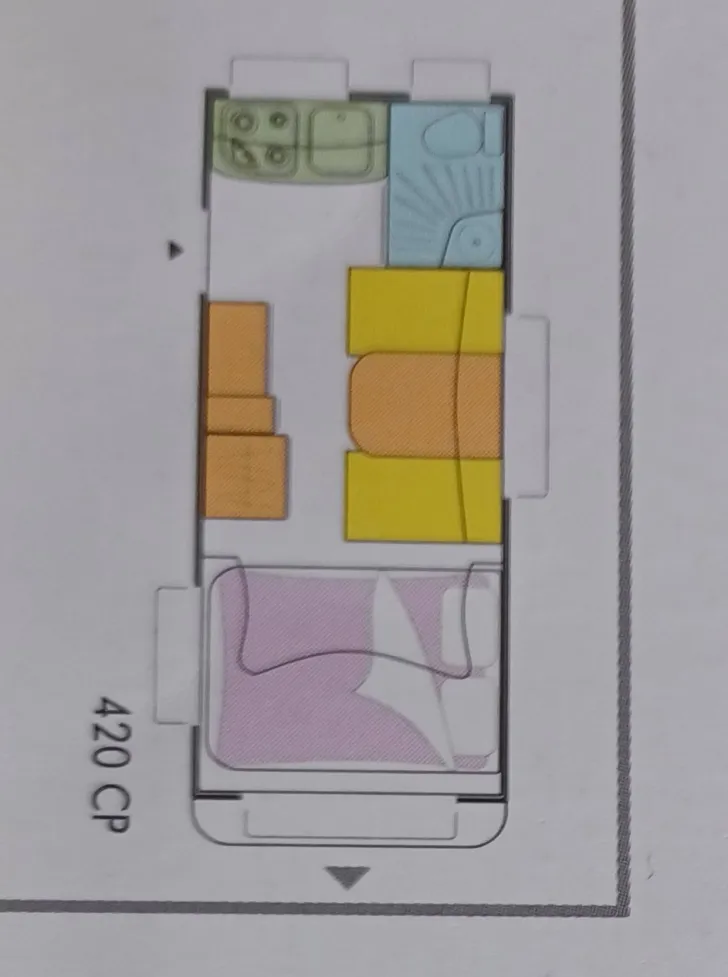Grundriss Tag Trigano Silver 420 CP