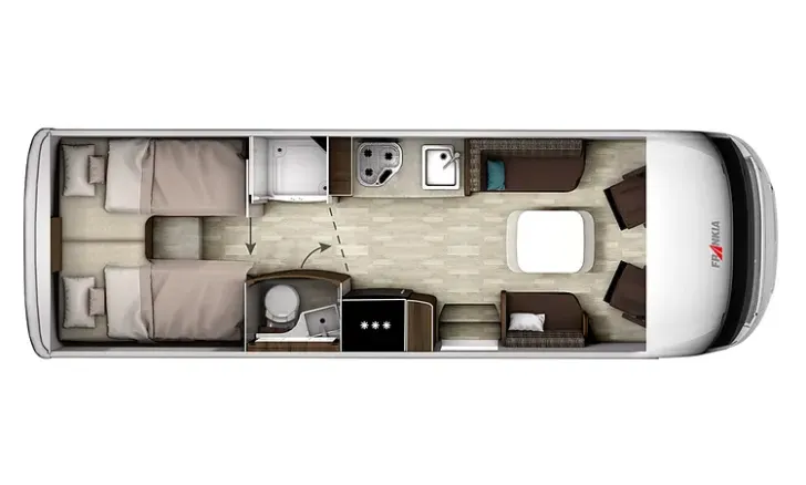 Grundriss Tag Frankia Titan NEXT F2F Bugausbau