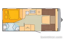 Grundriss Tag Bürstner Averso 465 TS Super Zustand, wie N