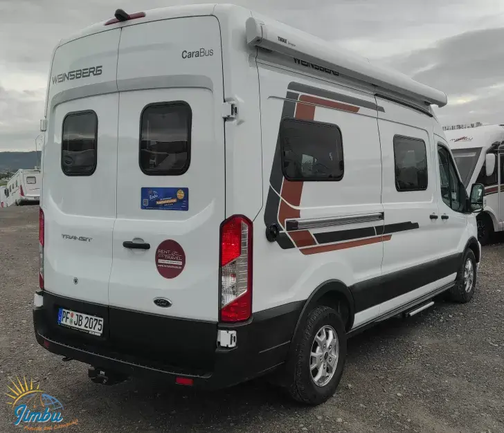 Schräg Hinten Weinsberg CaraBus 600 MQ 130 PS Automatik 1060-105