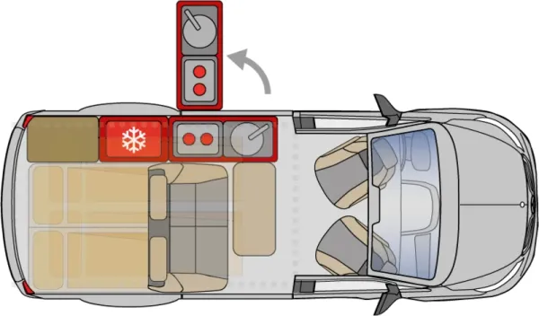 Tagesgrundriss Pössl Vanline Campstar Plus