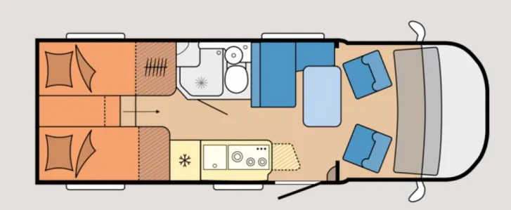 Grundriss Tag Hobby ONTOUR C 680 GE Modell 2026