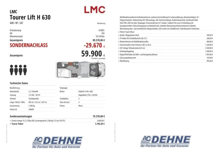 Fahrzeugbild LMC Tourer Lift H 630 AHK / RF / SAT #3