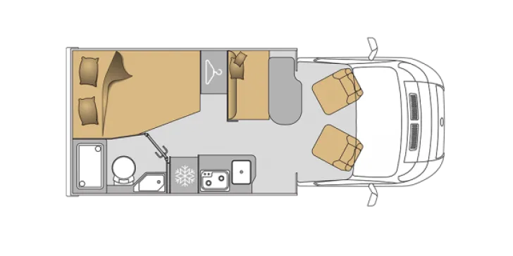 Grundriss Tag Mooveo TEI 60FB All-In-Modell