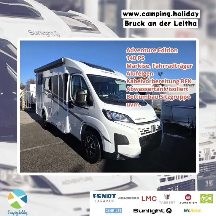 Frontal Vorne Sunlight V 60 Adventure Edition