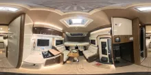 360° Innenansicht Mobilvetta Kea i90, MJ26, SAT, TV, SOLAR, LITHIUM, KLIMA