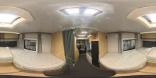 360° Innenansicht GIOTTILINE Compact CX66 Premiere, KLIMA, SOLAR, SAT, TV