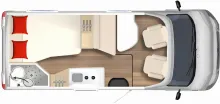 Grundriss Tag Bürstner Nexxo Van T 569 Safety Paket | Markise | Active