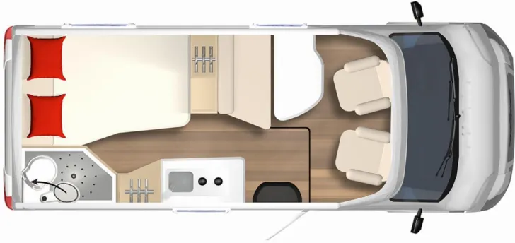 Grundriss Tag Bürstner Nexxo Van T 569 Safety Paket | Markise | Active