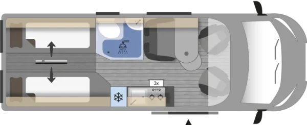 Tagesgrundriss Clever SELECT LINE Runner 636 Active