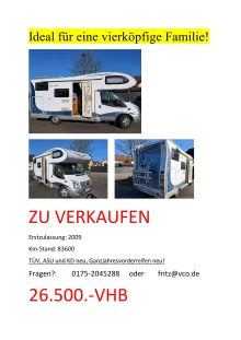 Fahrzeugbild Hobby Siesta Alkoven T 600 AK KM gut gepflegt #1