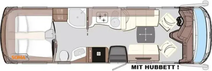 Grundriss Tag Concorde Charisma 860 LI
