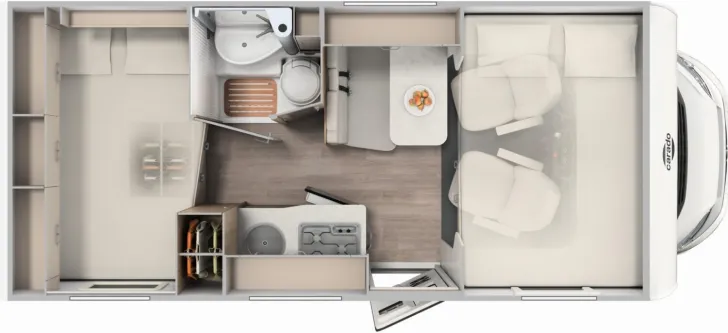 Grundriss Tag Carado pro A 132 Markise, Fahrradträger