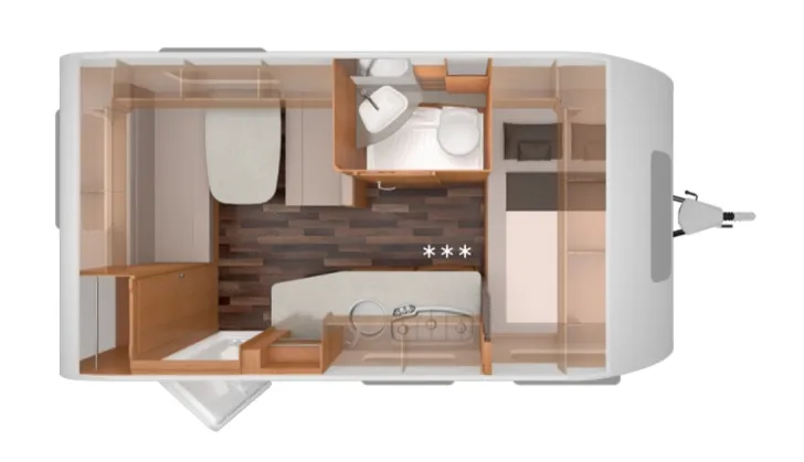 Grundriss Tag Knaus Sport 420 QD ePOWER SELECTION Gut gepflegt