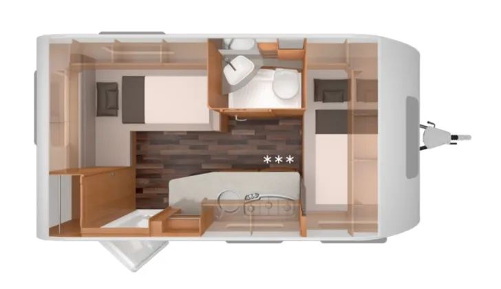 Grundriss Nacht Knaus Sport 420 QD ePOWER SELECTION Gut gepflegt