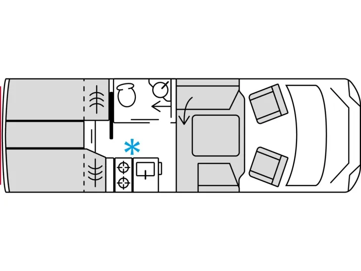 Grundriss Tag Bürstner Signature SFT 7.1