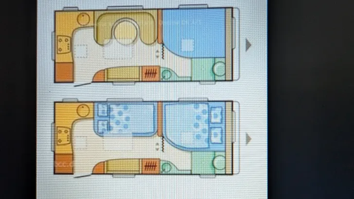 Grundriss Tag Adria Adiva 553 PH Sehr gepflegt