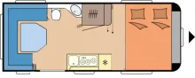 Grundriss Tag Hobby Maxia 585 UF-R barrierefrei mit Sonderumbau