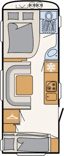 Grundriss Tag Dethleffs c' go 565 FMK voll ausgestattet, i
