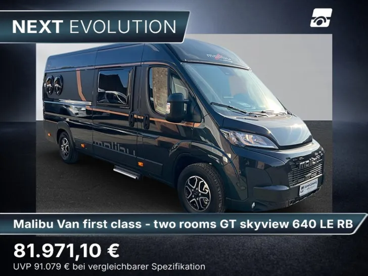 Fahrzeugbild Malibu Van first class - two rooms GT skyview 640 LE RB Fiat (725) #1