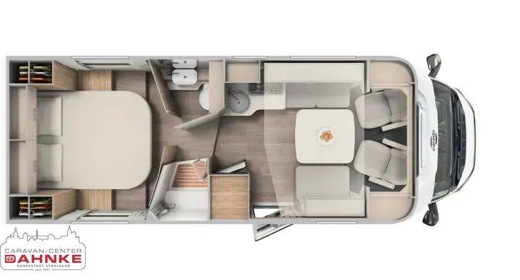 Grundriss Tag Carado T 459 Pro+ Hubbett