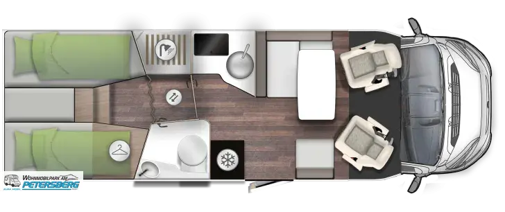 Grundriss Tag Forster T 745 EB 140 PS*4,25 t*elekr. Hubbett