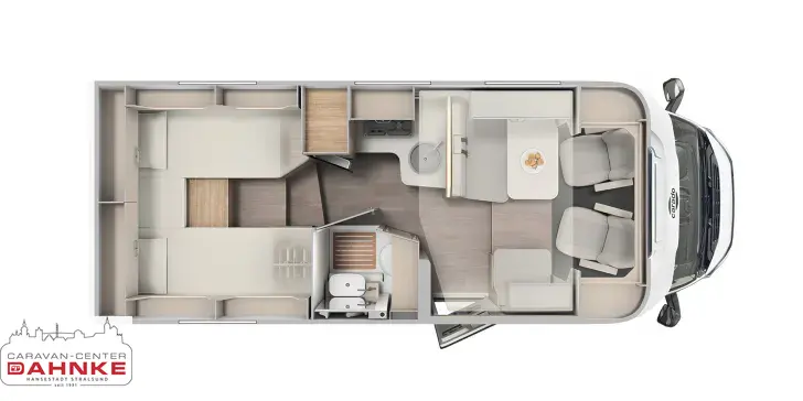 Grundriss Tag Carado T 328 Automatik