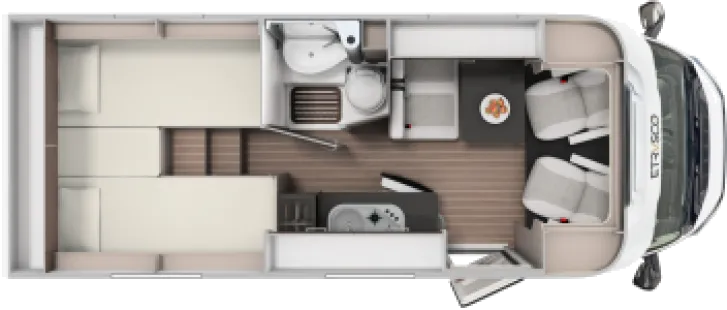 Grundriss Tag Etrusco V 6600 SB Fiat