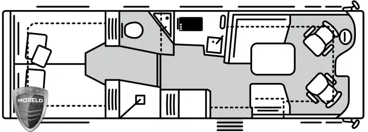 Grundriss Tag Morelo Home 82 LS MJ 2025, mit digitalen Spiegel