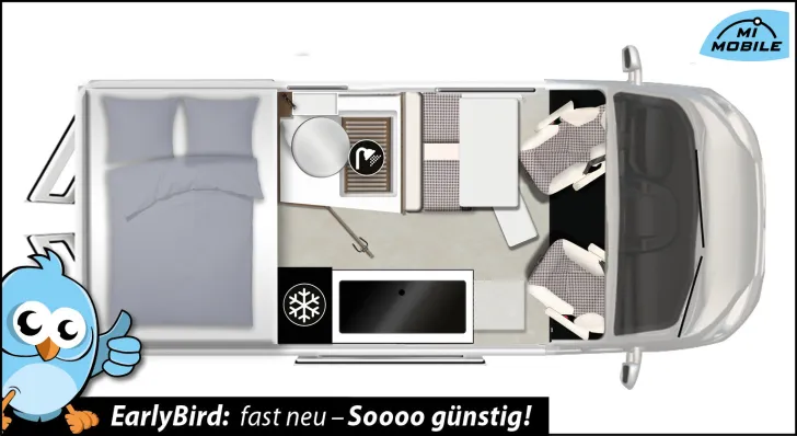 Fahrzeugbild Karmann Mobil Davis 590 TS *SCHAUSONNTAG 11-16 UHR* #3