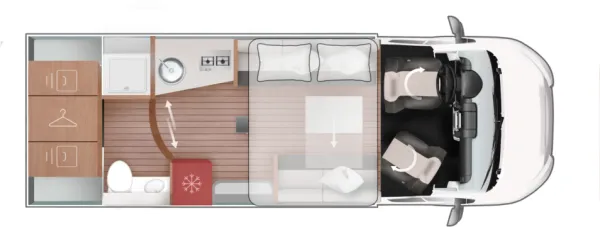 Tagesgrundriss Roller Team Kronos 234 TL