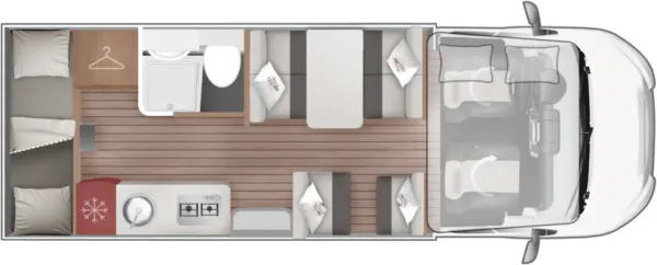 Tagesgrundriss Roller Team Kronos 277 M