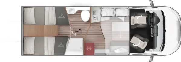 Tagesgrundriss Roller Team Kronos 287 TL