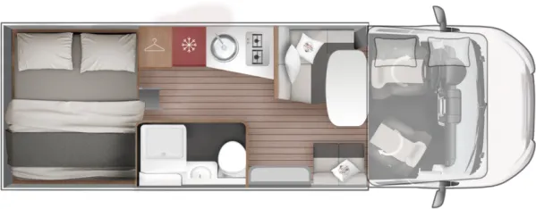 Tagesgrundriss Roller Team Kronos 290 M Sport