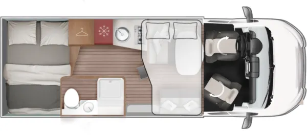 Tagesgrundriss Roller Team Kronos 295 TL