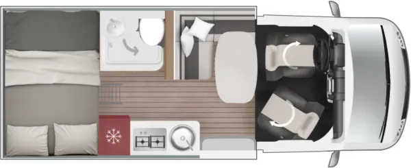Tagesgrundriss Roller Team Kronos Fit 291 P