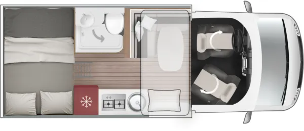 Tagesgrundriss Roller Team Kronos Fit 291 TL