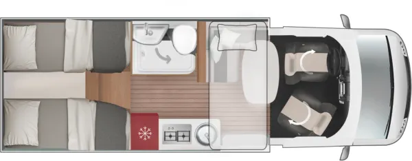 Tagesgrundriss Roller Team Kronos Fit 281 TL