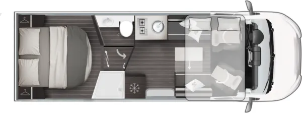 Tagesgrundriss Roller Team ZEFIRO 267 Integral