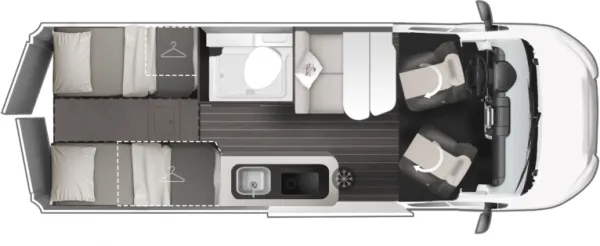 Tagesgrundriss Roller Team LIVINGSTONE ADVANCE 6