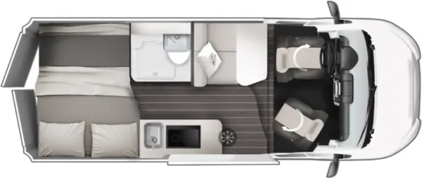 Tagesgrundriss Roller Team LIVINGSTONE GO K2