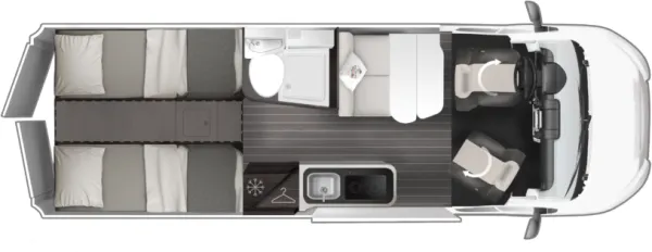 Tagesgrundriss Roller Team LIVINGSTONE Sport DUO