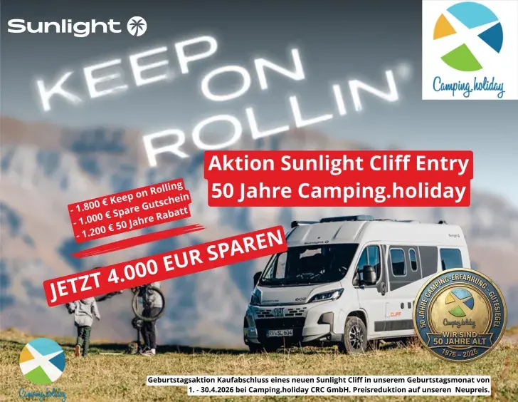 Frontal Vorne Sunlight Camper Van Cliff 540