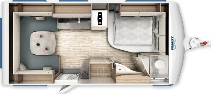 Grundriss Tag Fendt Tendenza 465 SFB